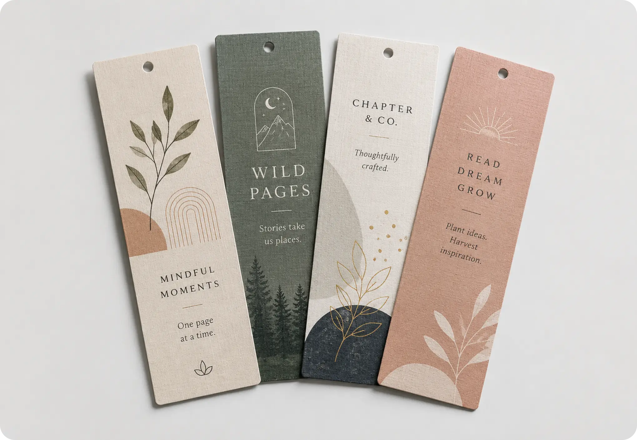 Bookmark 13pt Linen Uncoated