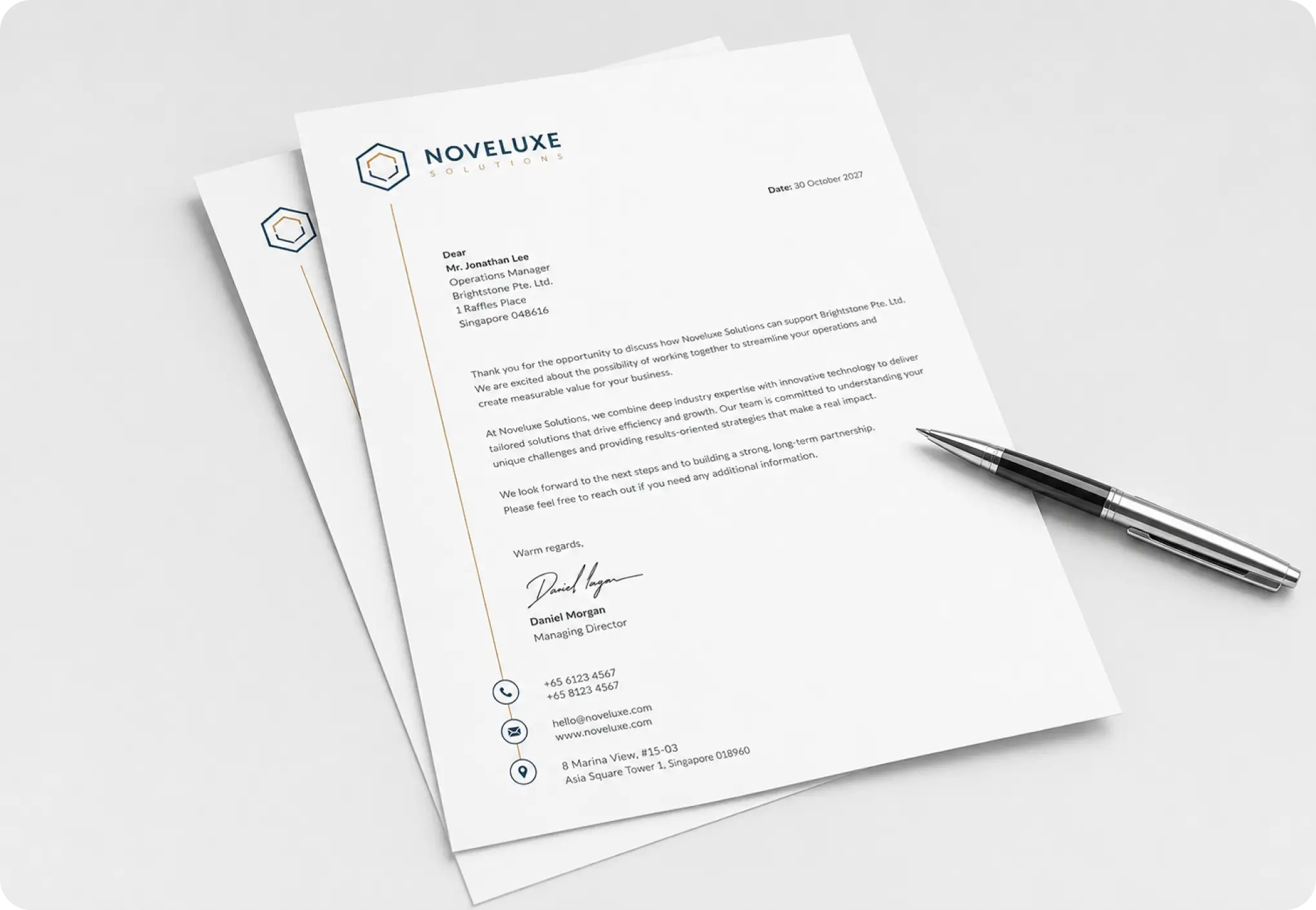 Letterheads 60LB Uncoated